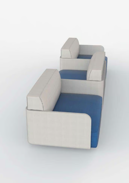 AIR - Sectional sofa with fire retardant padding by Viscio Urban Design - view 3